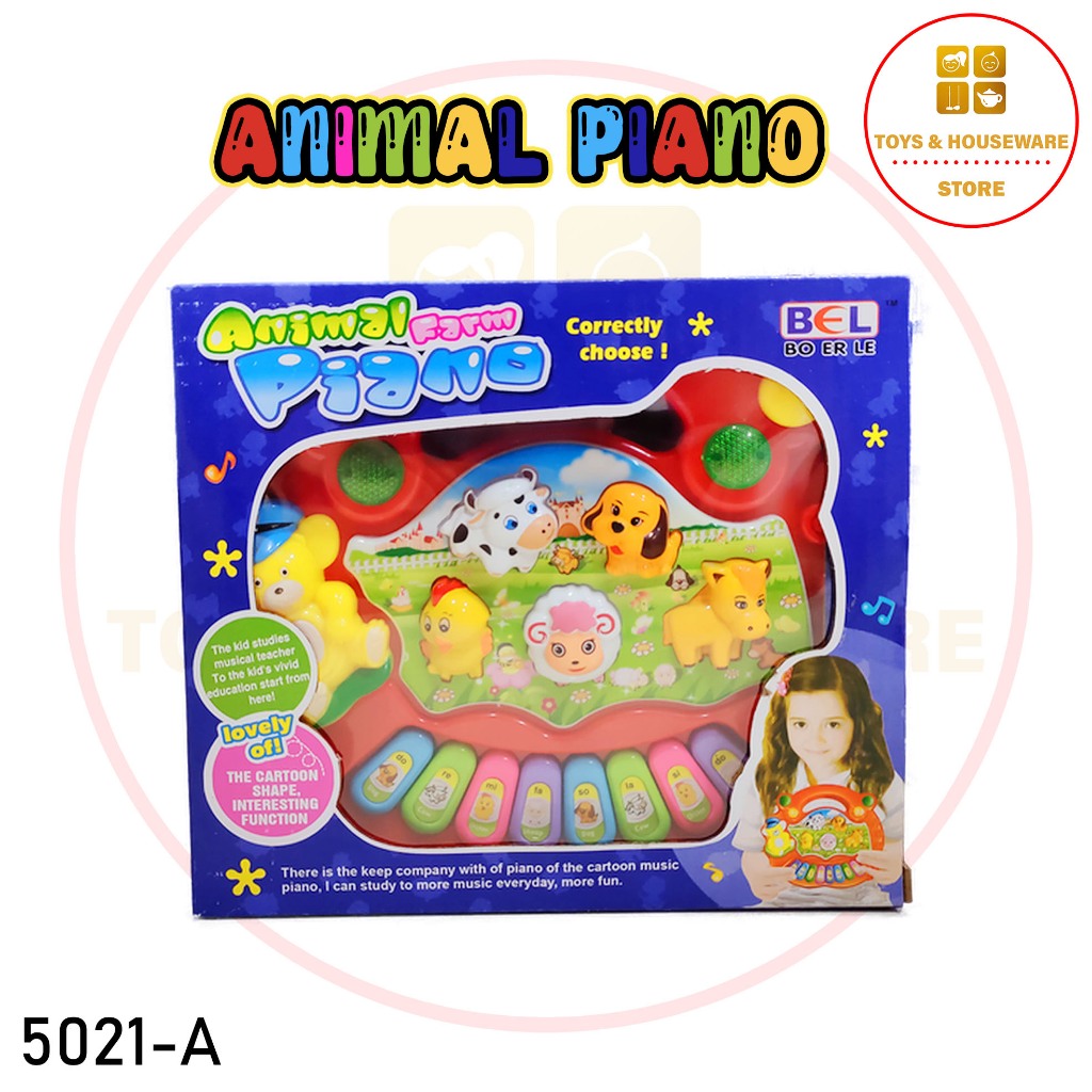Mainan Piano Anak dengan Musik dan Suara Hewan// 776/wb //775/bx// 5031-A