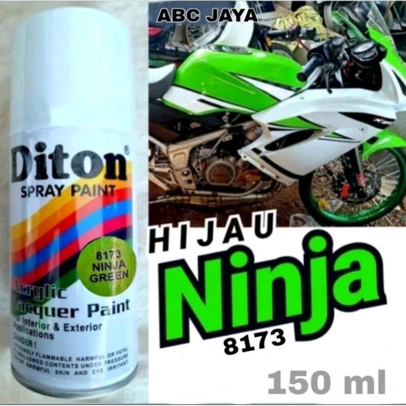 Cat Semprot Pylok Ninja Green 8173 Hijau Ninja Gren Kawasaki Hijau Green Kawasaki 150ml