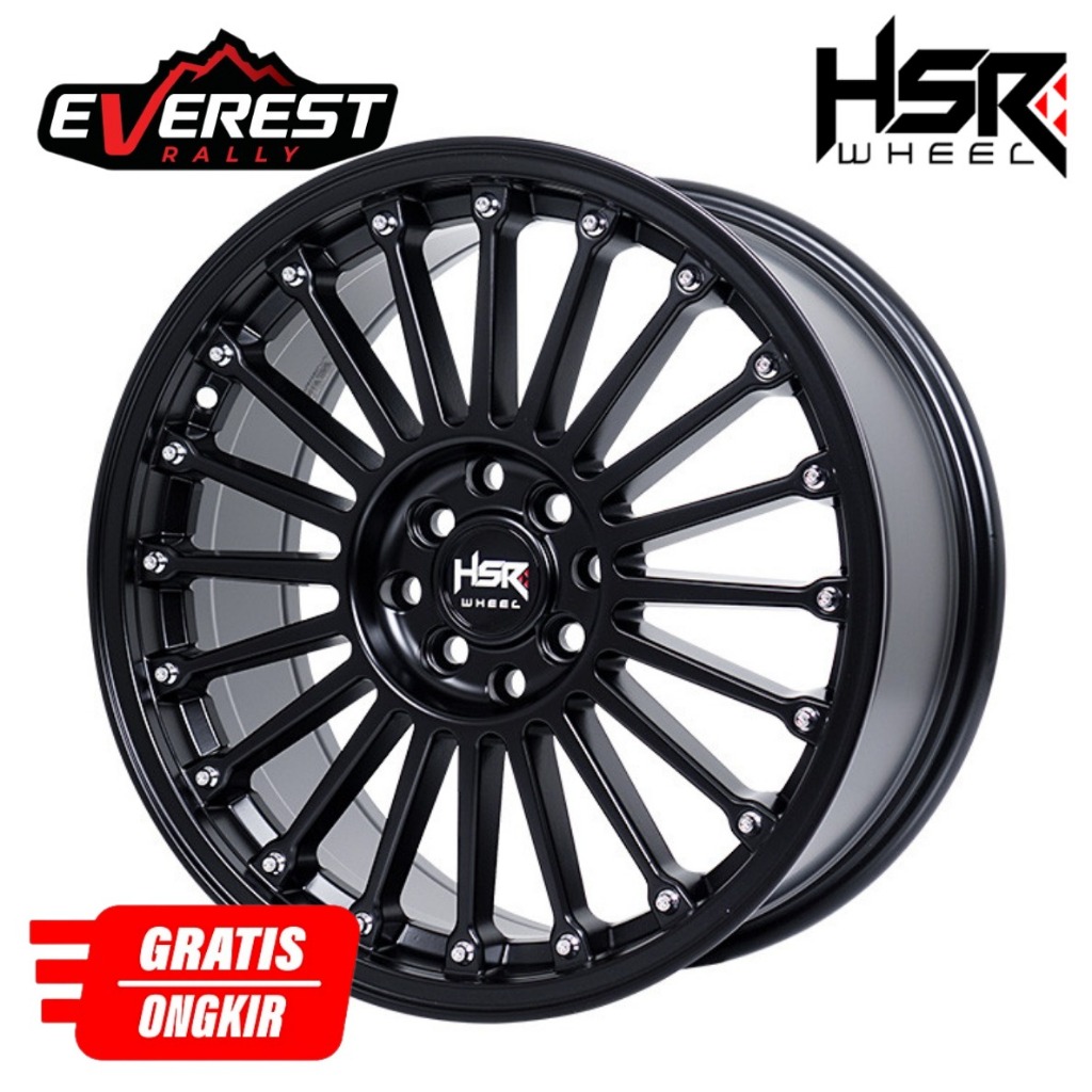 VELG RACING TERMURAH HSR JJC COCOK UNTUK MOBIL CITY, MOBILIO, LIVINA RING 16 WARNA HITAM