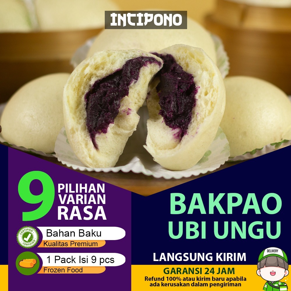 

Incipono Bakpao Ubi Ungu Rasa Ubi Jalar Kentang Manis Lembut Isi 9 Frozen Food Premium Hotel