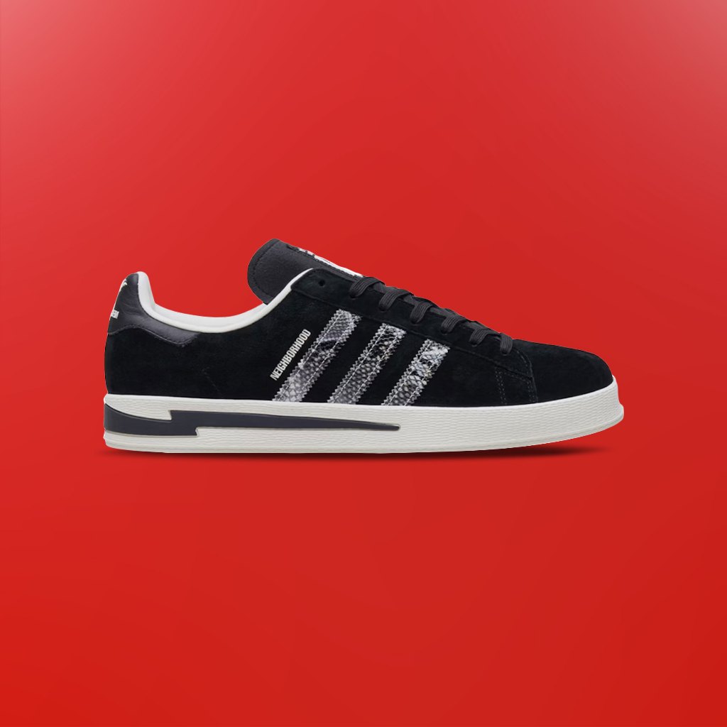 INVINCIBLE x NEIGHBORHOOD x adidas Campus Black 100% Original