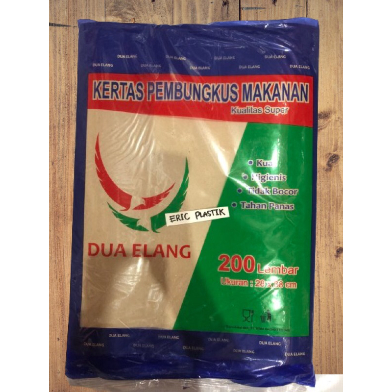 

KERTAS BUNGKUS DUA ELENG/KERTAS COKLAT/PEMBUNGKUS NASI/KERTAS MINYAK