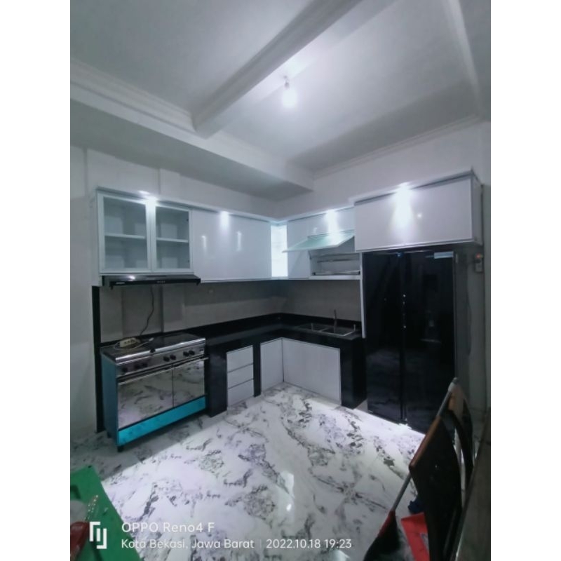 Kitchenset Aluminium kitchen set custom kitchen set murah kitchen set permeter