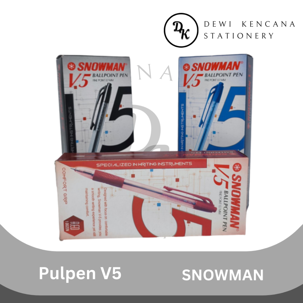 

Pulpen SNOWMAN V5 0.7 Retractable Ballpoint Fine Point Pen