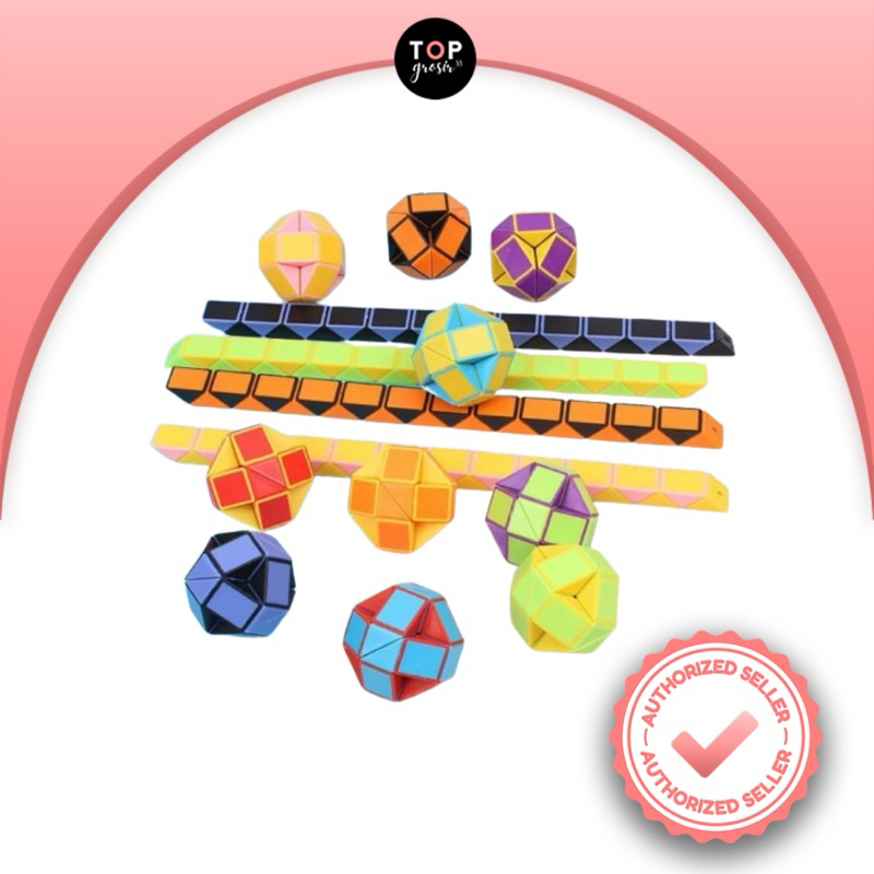 Mainan Puzzle Edukasi Kreatif Rubik Ular Mini / Rubik Snake Puzzle