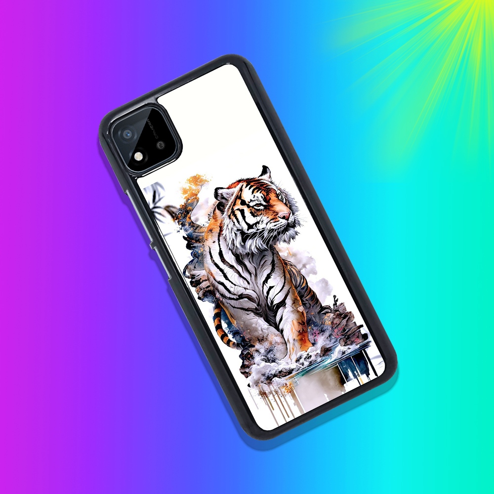 [RM182] Custom SOFTCASE hardcase Glossy ALL TYPE REALME C11 2020 MOTIF DRAGON TIGER