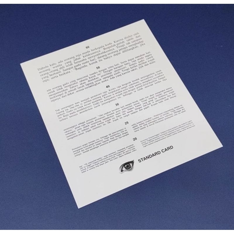 Alat medis Jaeger Reading Card