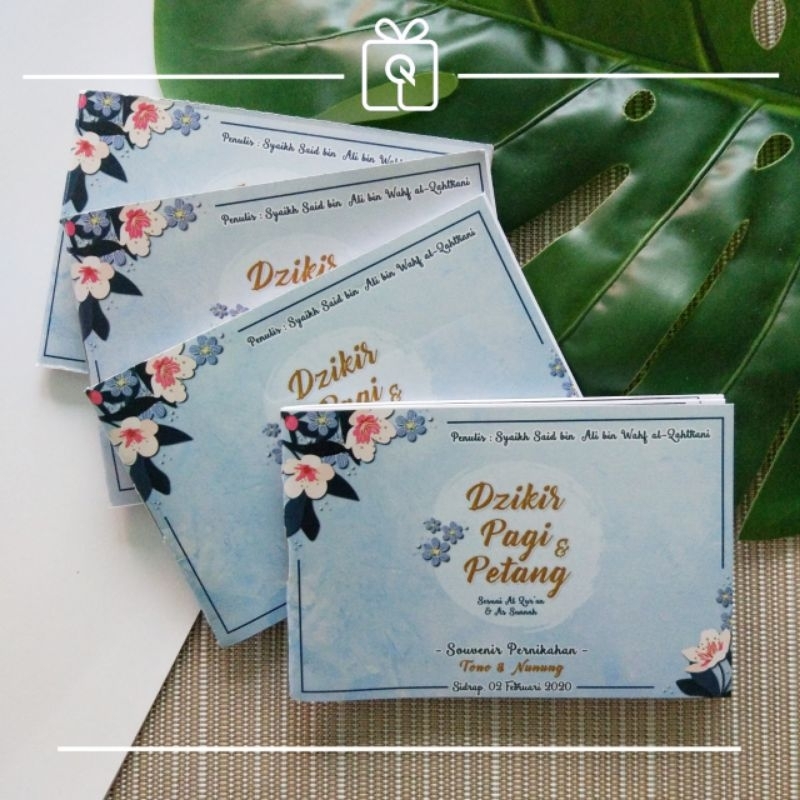 Souvenir Buku Dzikir Pagi Petang - Custom Sampul
