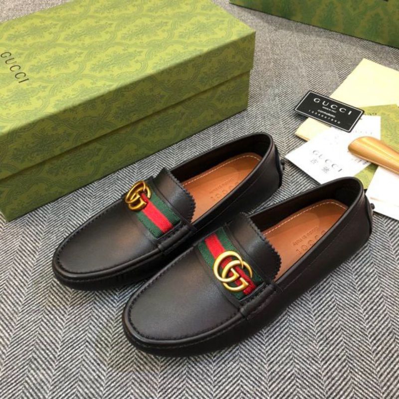 SEPATU FLAT LOAFER PRIA MEWAH SEPATU CASUAL PRIA IMPORT SUPER VIP GUCCI1824