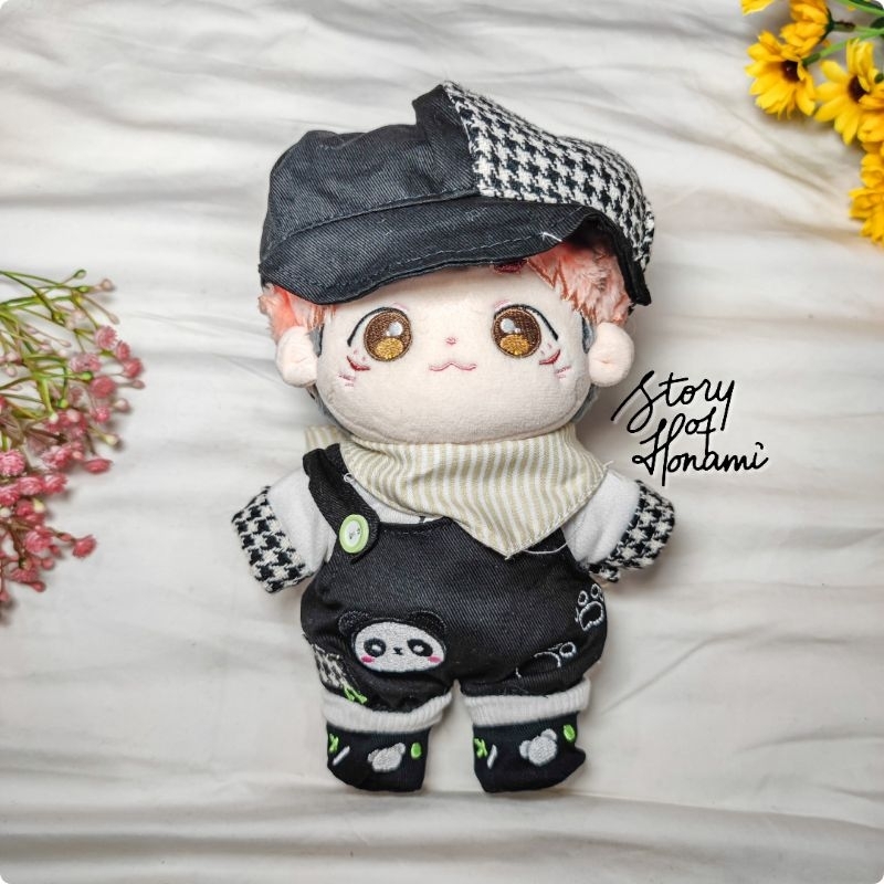 REY SET - BAJU DOLL 20 CM SET BAJU CELANA ATASAN CELANA TOPI KPOP COTTON