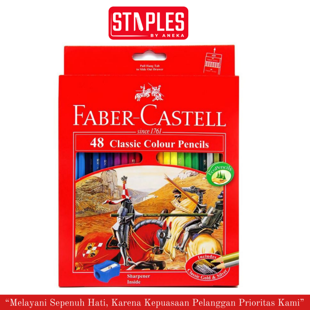 

Pensil Warna Faber Castell Panjang Isi 48 / Colour Pencil / Kelir Kayu