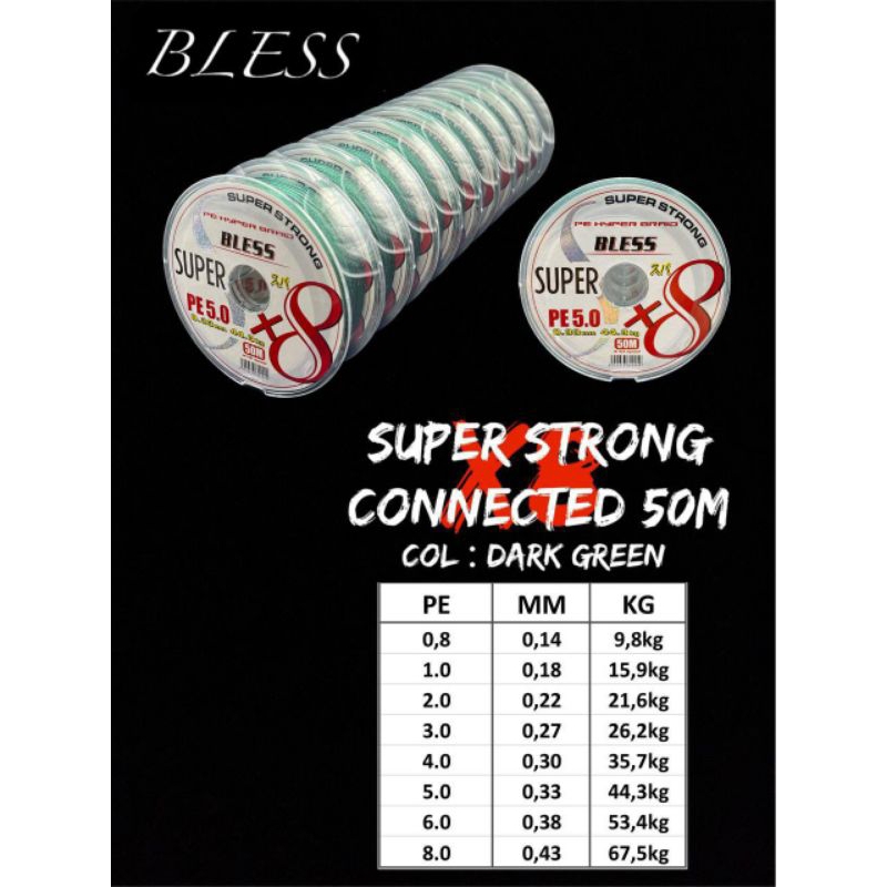 PE Bless 50M X8