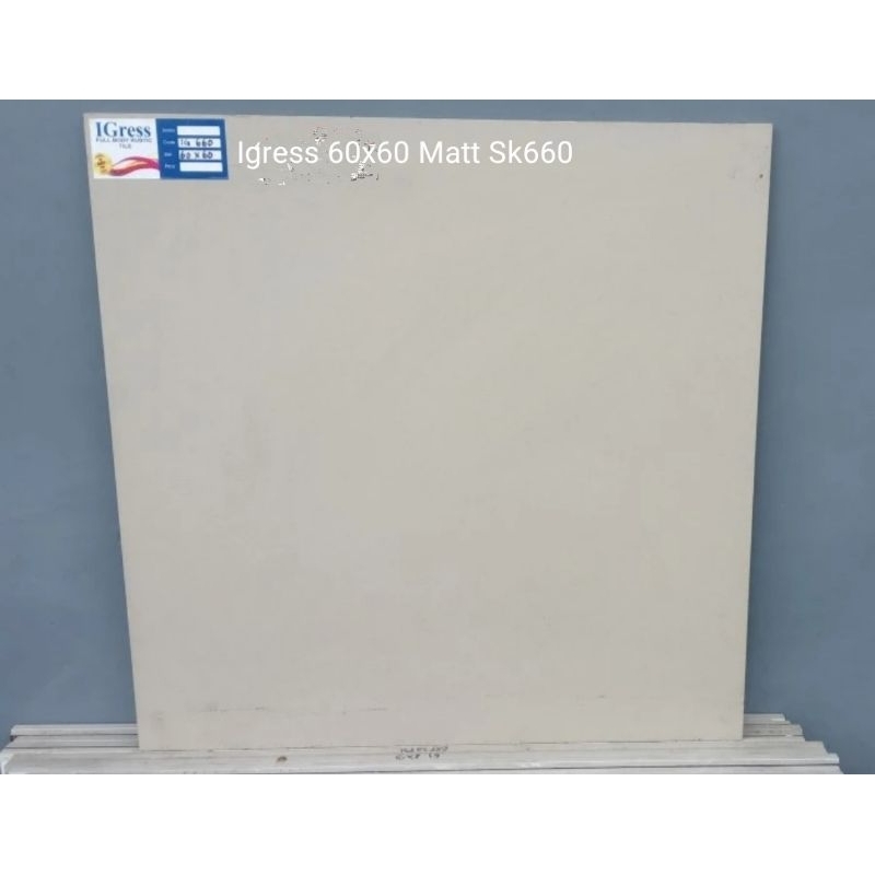 Granit Lantai Teras 60x60 (Matt) Cream Polos/ Granit Teras 60x60/ Granit Cream Polos Matt 60x60/ Igr