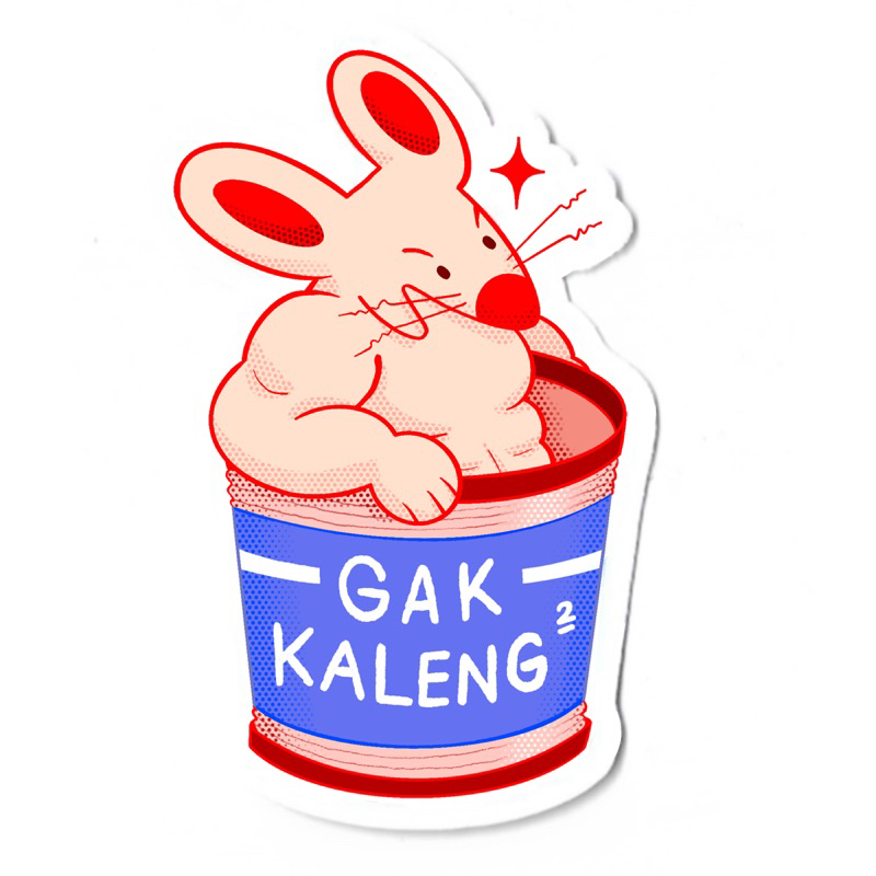 

sticker die cut vinyl glitter - gak kaleng-kaleng