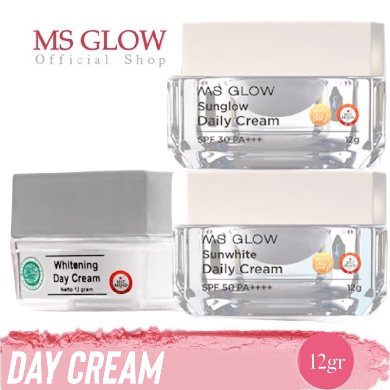 MS glow DAY CREAM | MS GLOW DAY CREAM / MS GLOW WHITENING DAY CREAM 12GR