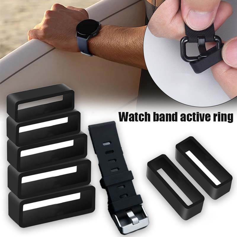 Rubber Karet Tali Aneka Smartwatch Rubber Pengikat Lidah Strap Tali Jam Tangan Watch Band Strap Univ