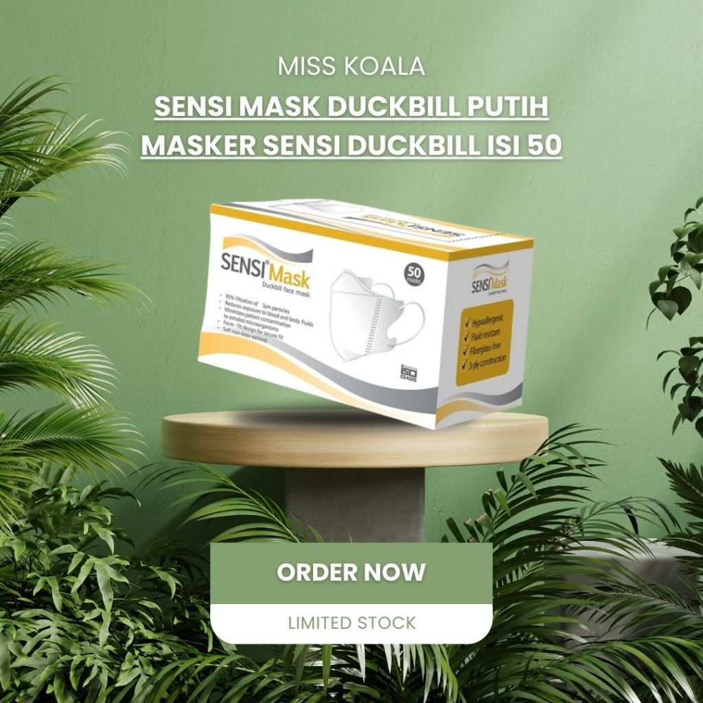 MASKER SENSI DUCKBILL ORIGINAL 4 ply MASKER SENSI FACE MASK ISI 50 PCS ORI HARGA GROSIR SENSI MASK