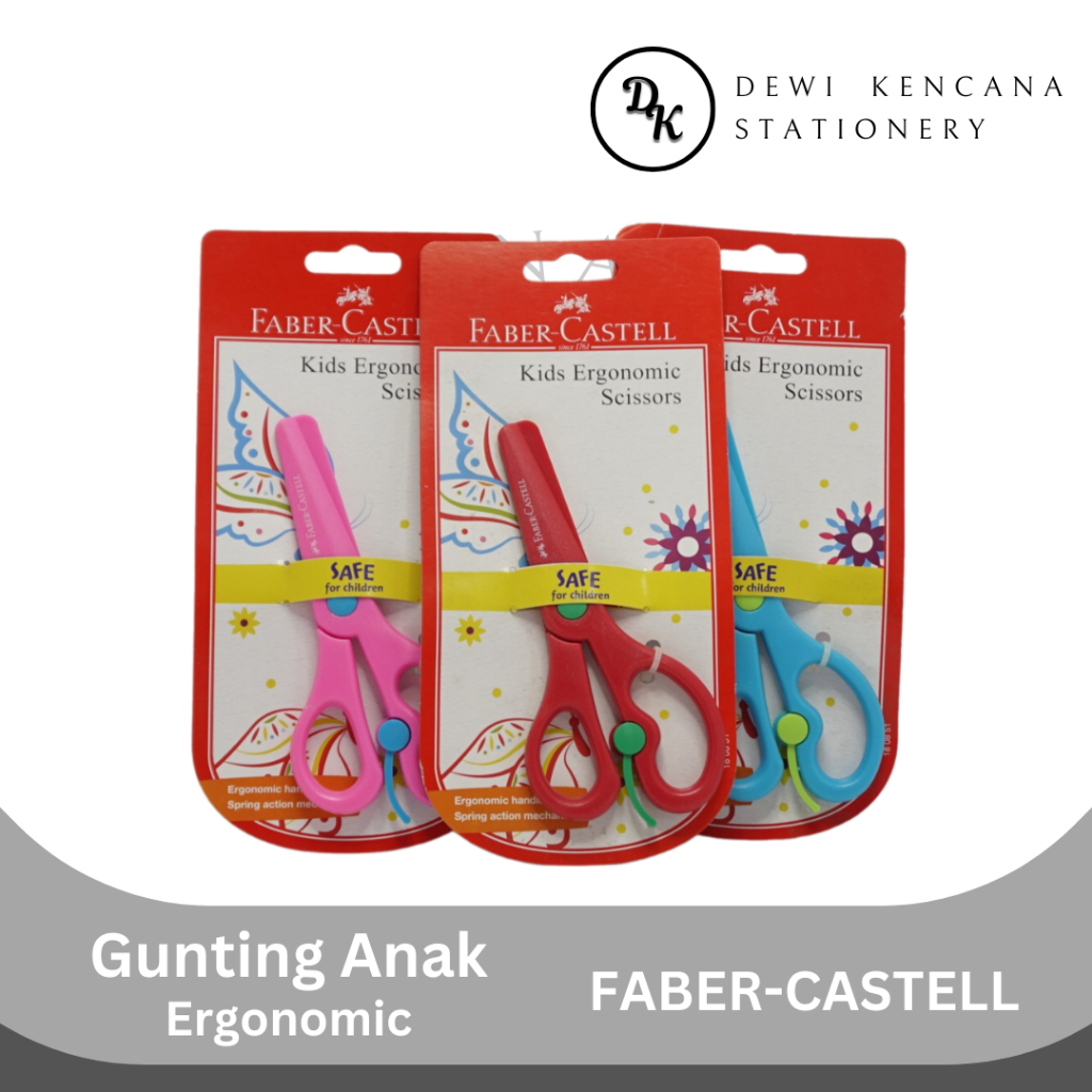 

Gunting Anak Ergonomis Faber-Castell / Kids Ergonomic Scissors Faber-Castell