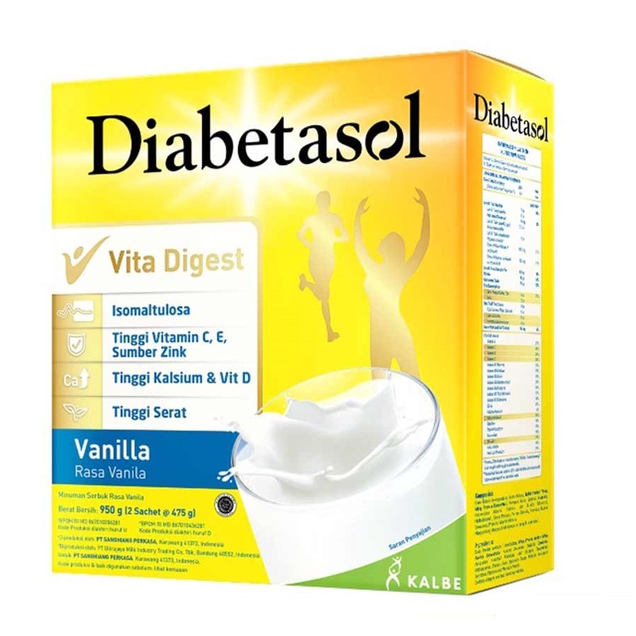 

DIABETASOL VANILA & COKLAT 950Gr