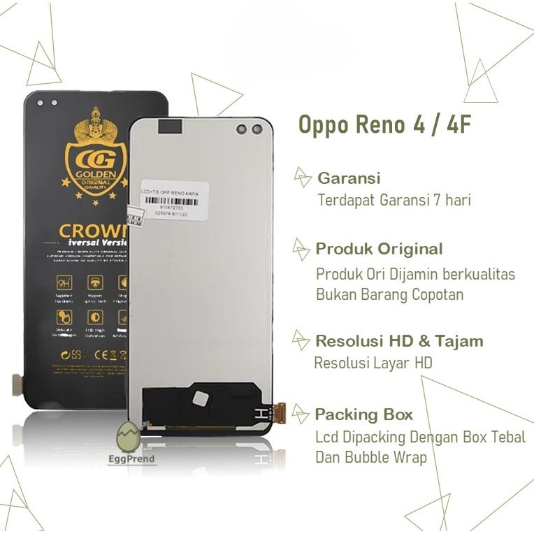 LCD TOUCHSCREEN OPPO RENO 4 / RENO 4F / 4 LITE ORIGINAL FULLSET COMPLETE / LCD OPPO RENO 4 / LCD OPP