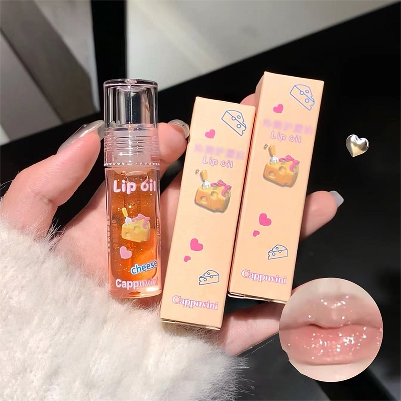 CAPPUVINI Lip Gloss / Lip Gloss Cermin Wajah Air / Lip Gloss Transparan / Lip Gloss Pelembab-SS