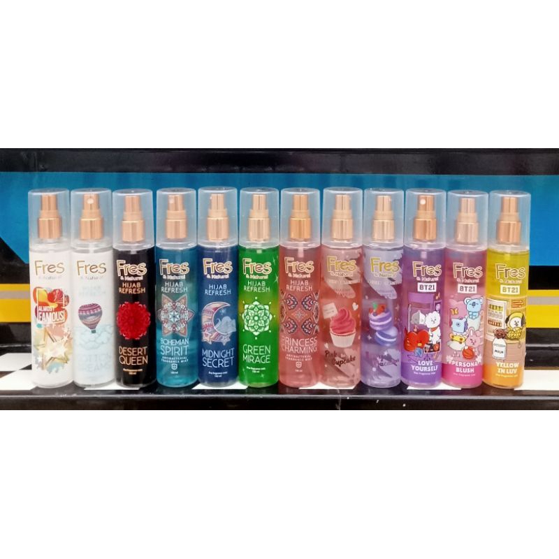 Parfum Minyak Wangi Fres & Natural Hijab Refresh Green Mirage Fine Fragrance Mist, Dessert Collectio