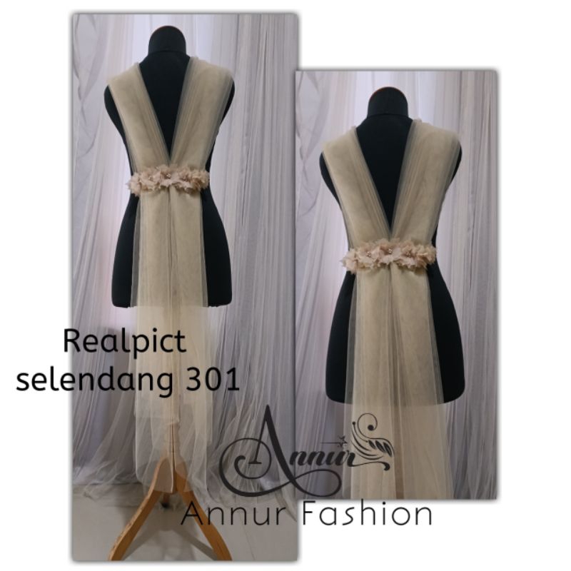 selendang kebaya 301 variasi kebaya drapery belakang sayap kebaya