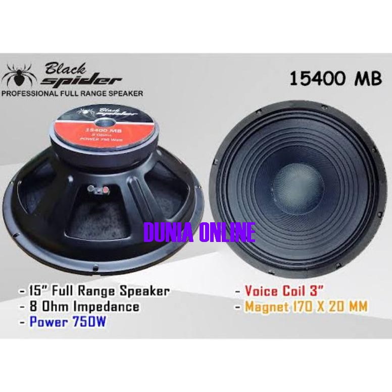 Speaker Komponen Black Spider 15400MB 15In 15400-MB Blackspider 15400 MB ORIGINAL