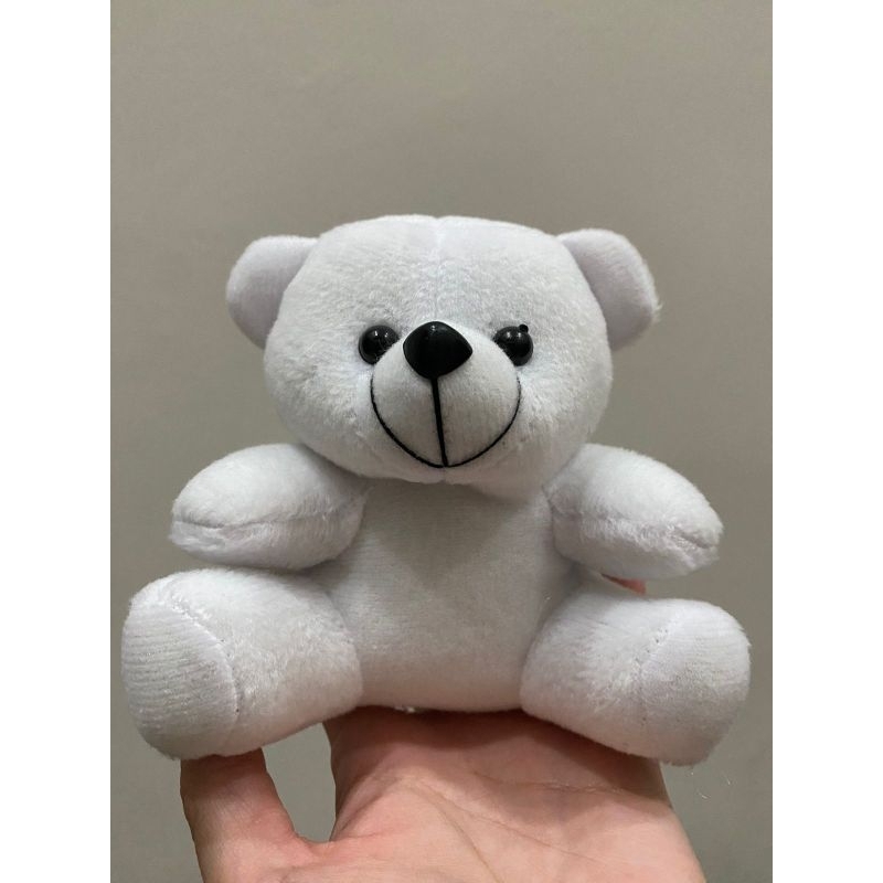 Boneka beruang teddy bear kecil tinggi 12 cm