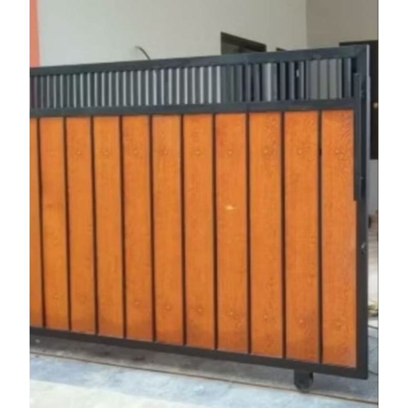 Pagar & canopy (dp) pesanan bpk Slamet perum Tridaya indah tambun