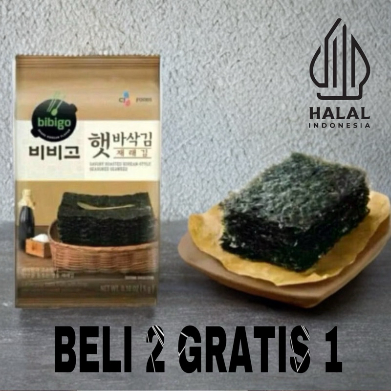 

Bibigo Seasoned Roasted Seeweed Snack [ISI 10 LEMBAR]