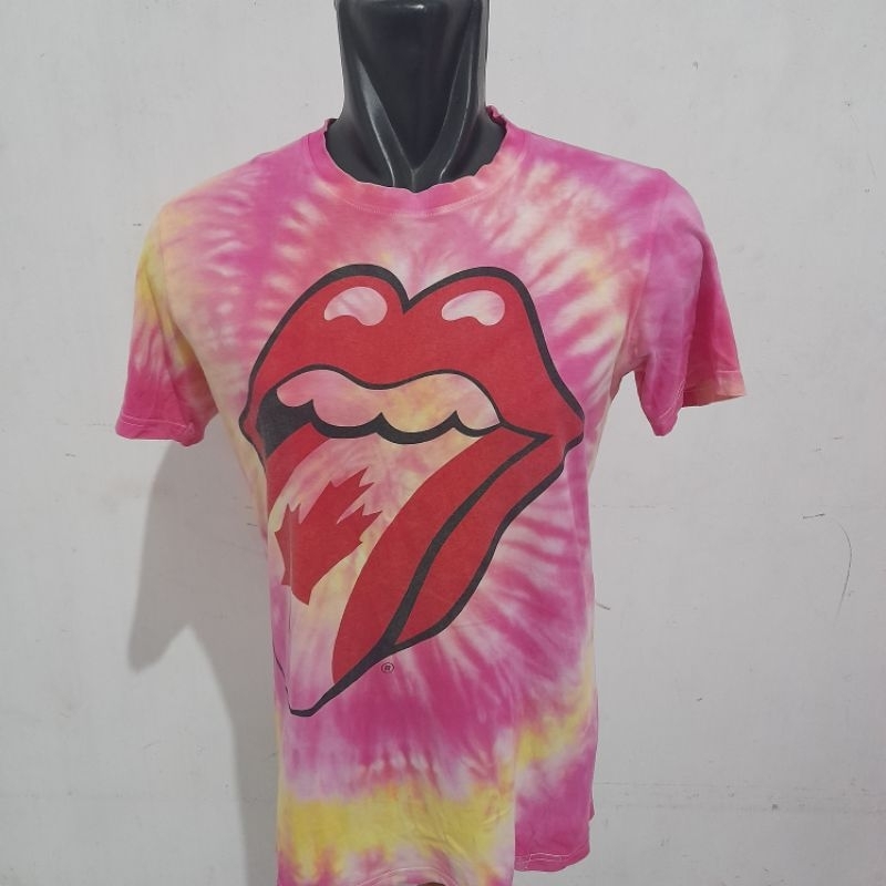 T-SHIRT / KAOS ROLLING STONES / TIEDYE / VINTAGE