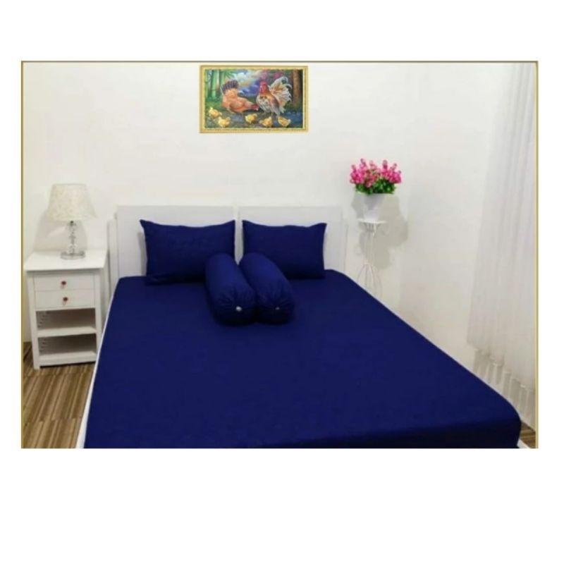 SARUNG KASUR RESLETING POLOS NAVY NO.1 NO.2 NO.3 NO.4