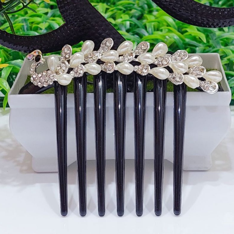 SPESIAL sirkam rambut mutiara korea gigi 7 baru  tusuk konde mutiara terlaris