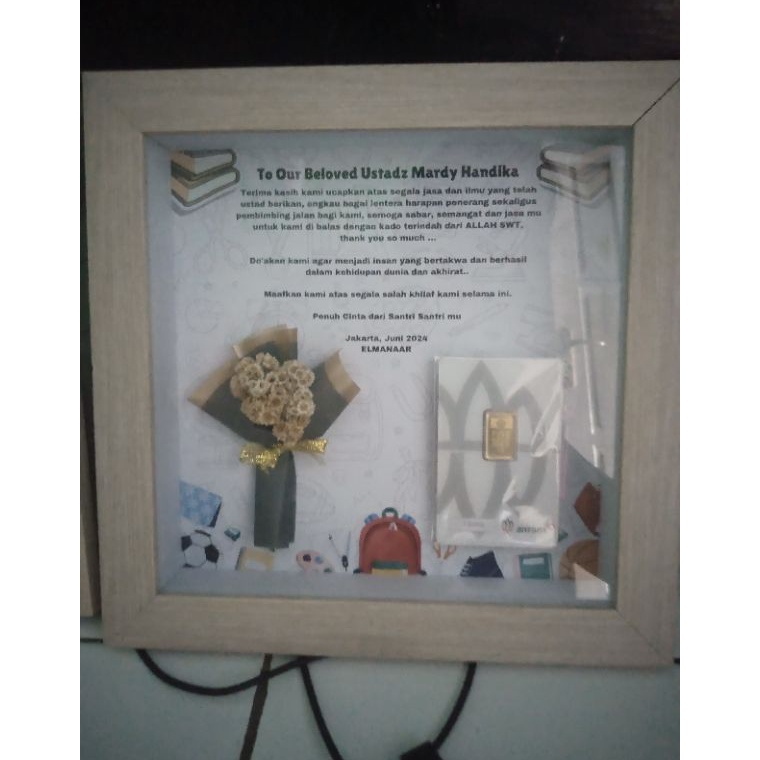 KODE A58Q GRATIS 1 GR MINIGOLD BABY GOLDBIG GOLDEMASINMINIGRAM PAKET BINGKAI frame 3D KADO ultah wed