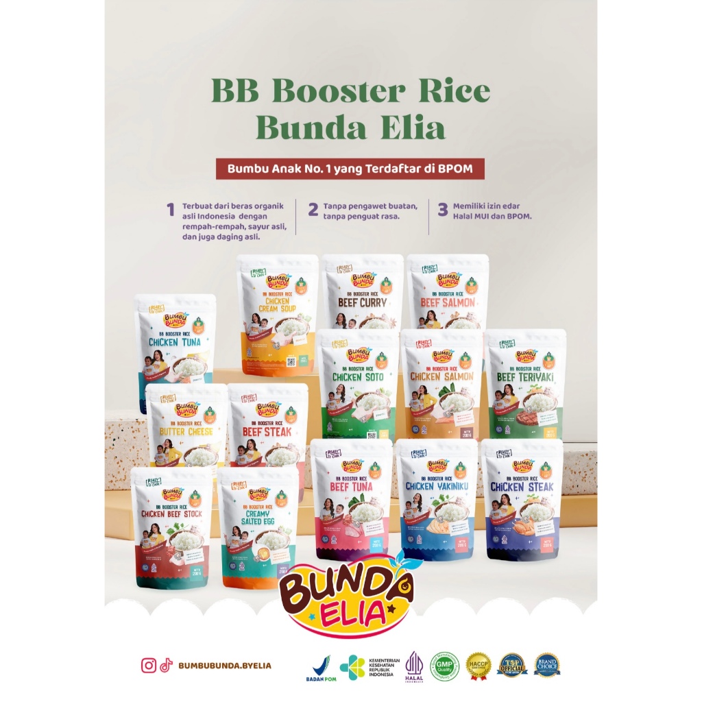 

BUMBU BUNDA ELIA - BB Booster Rice / Beras Mpasi