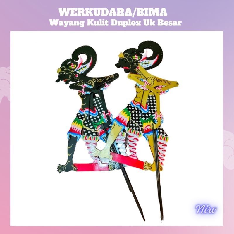 wayang kukit kertas bima/werkudara -+65cm