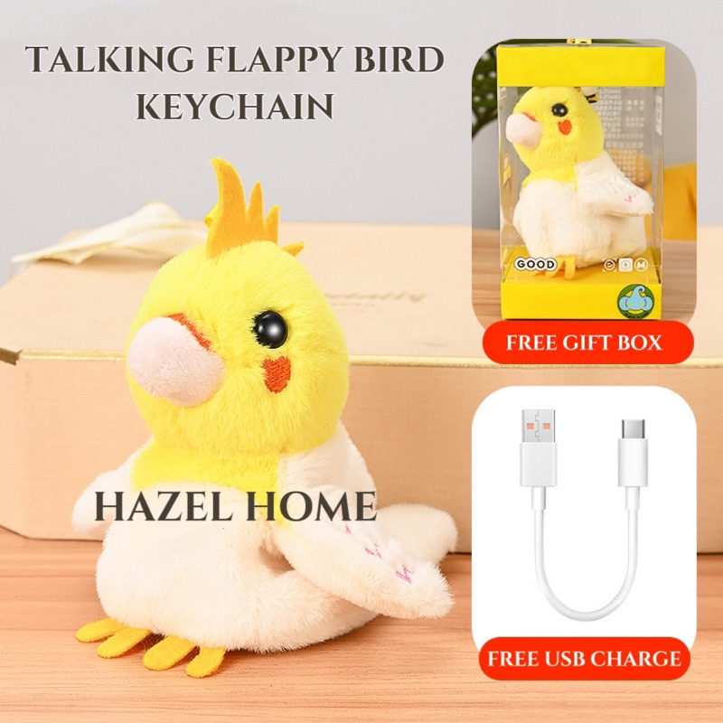 [READY] UPSET DUCK TALKING FLAPPY BIRD KEYCHAIN | MAINAN BEBEK BERSUARA | GANTUNGAN KUNCI BURUNG AJA
