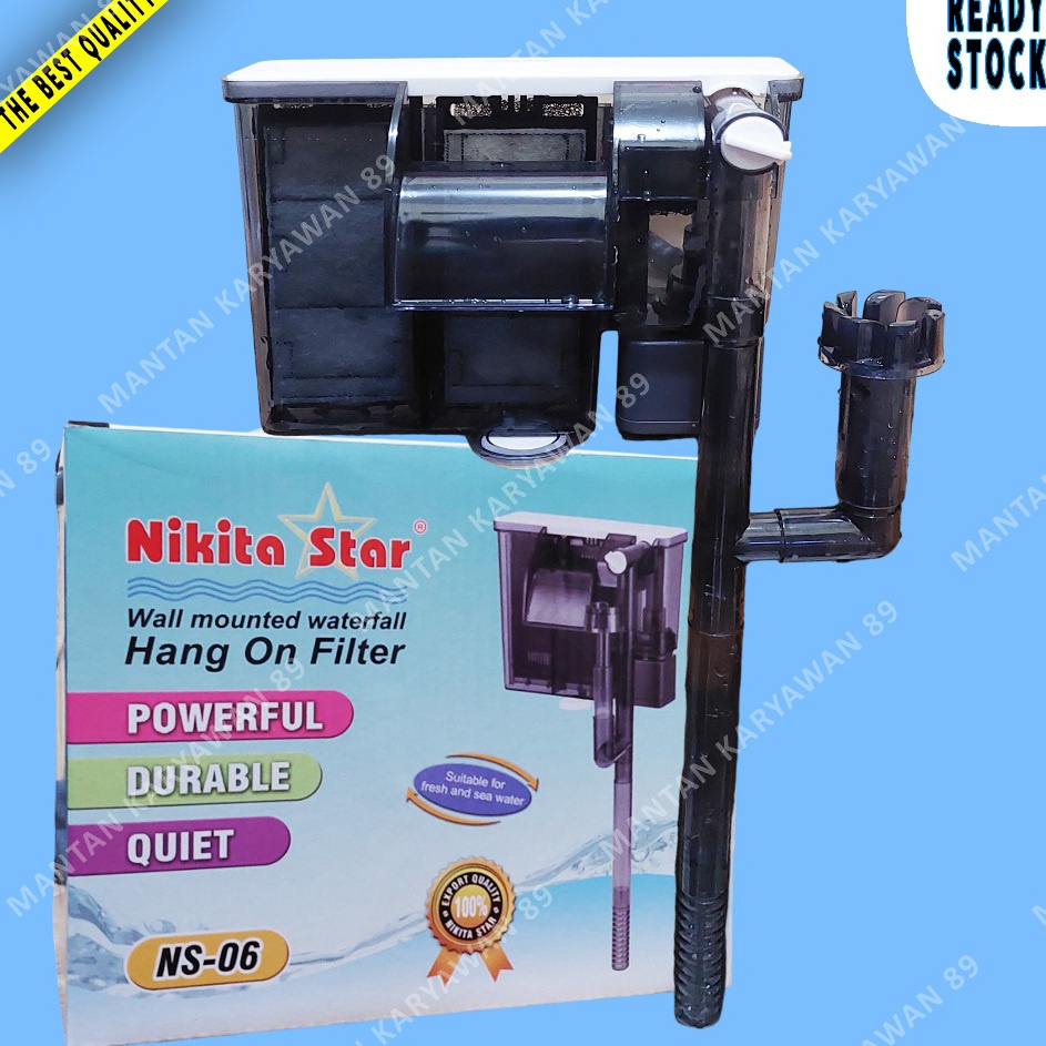 Terjangkau Filter Gantung Aquarium Nikita Star NS 6 Untuk Aquascape Atau Akuarium Sedang Aksesoris P