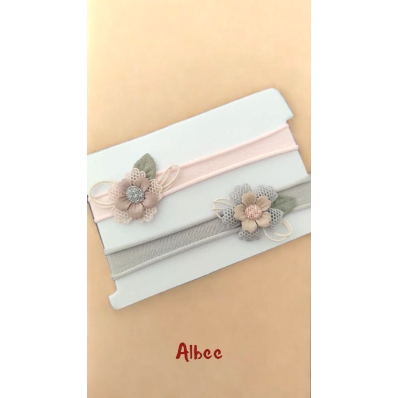 Headband Bunga Korea by Albee/ Headband Bayi/ Bandana Banda Aceh
