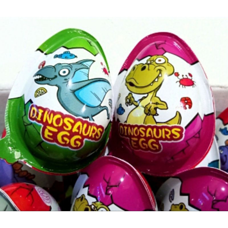 

COKLAT SUPER DINO EGG KUNING isi 30 pcs