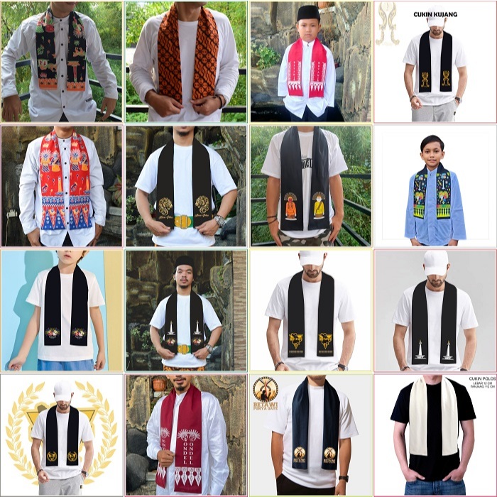 Selendang Batik Khas Betawi / Cukin Batik / Syall batik / Cukin Betawi