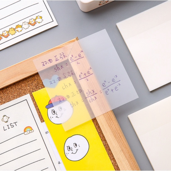 

STOCK MASIH BANYAK Sticky Note TRANSPARAN anti air tahan air