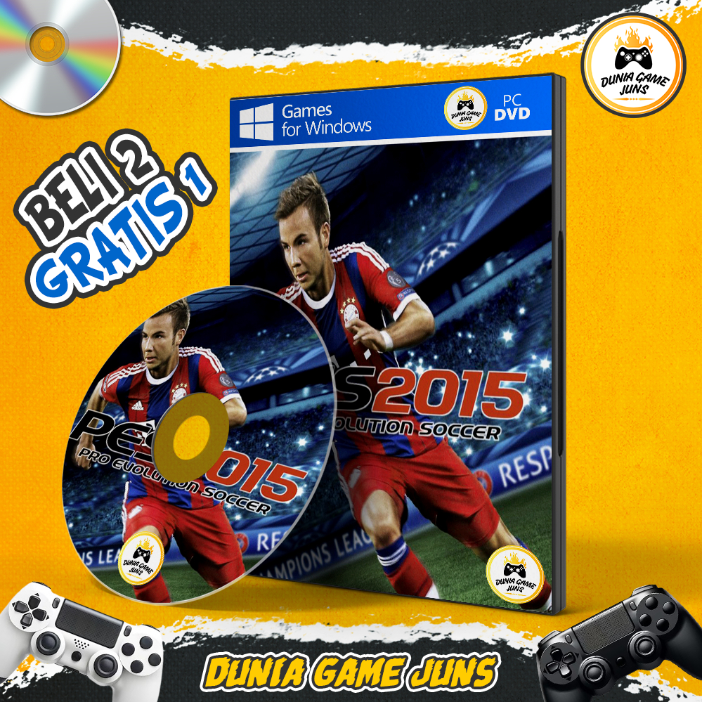 PES 2015 | Pro Evolution Soccer 2015 | CD/DVD | Game Sport & Football | Game PC/Komputer & Laptop
