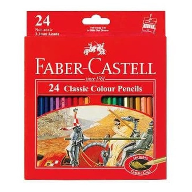 

KODE W23Q Pensil Warna FaberCastell 24 Classic Colour Pencils 115854