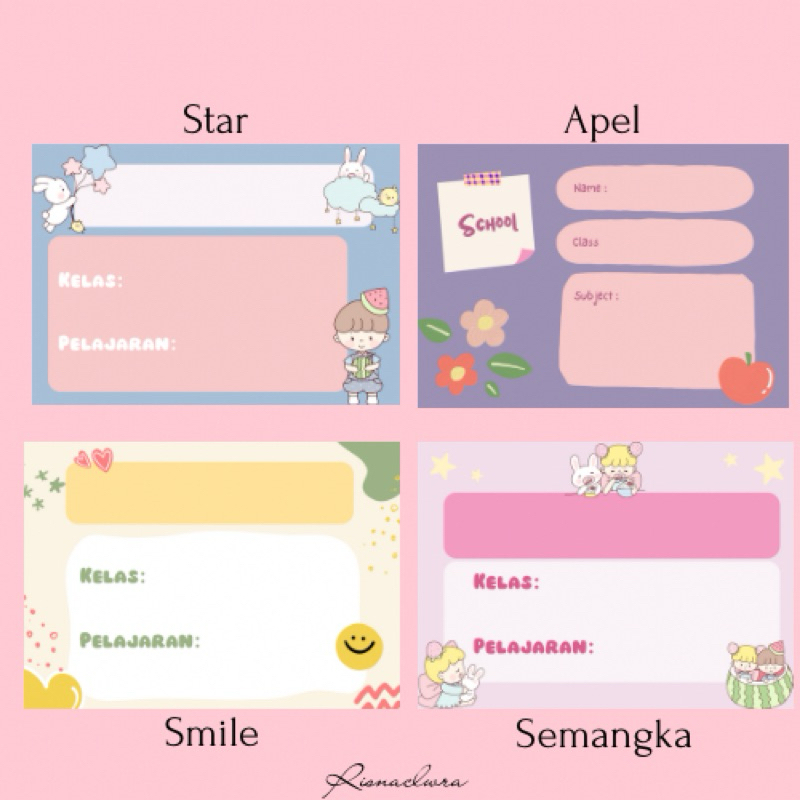 

Isi 20 pcs/ Stiker mata pelajaran/ Label mata pelajaran/ Label buku/ Label buku pelajaran lotso/ lotso