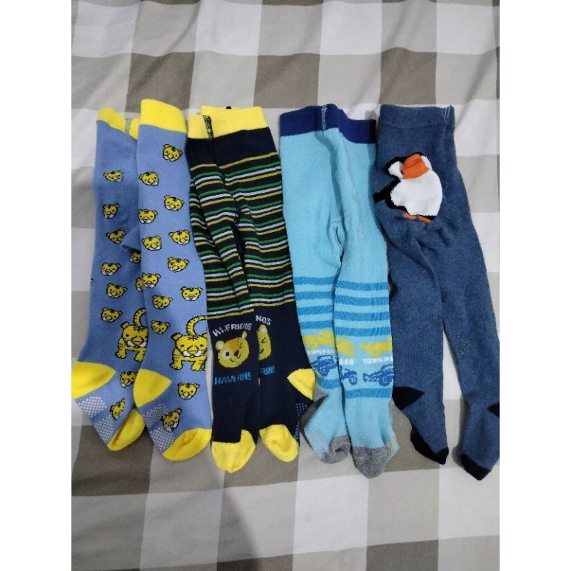 legging bayi tutup kaki motif preloved