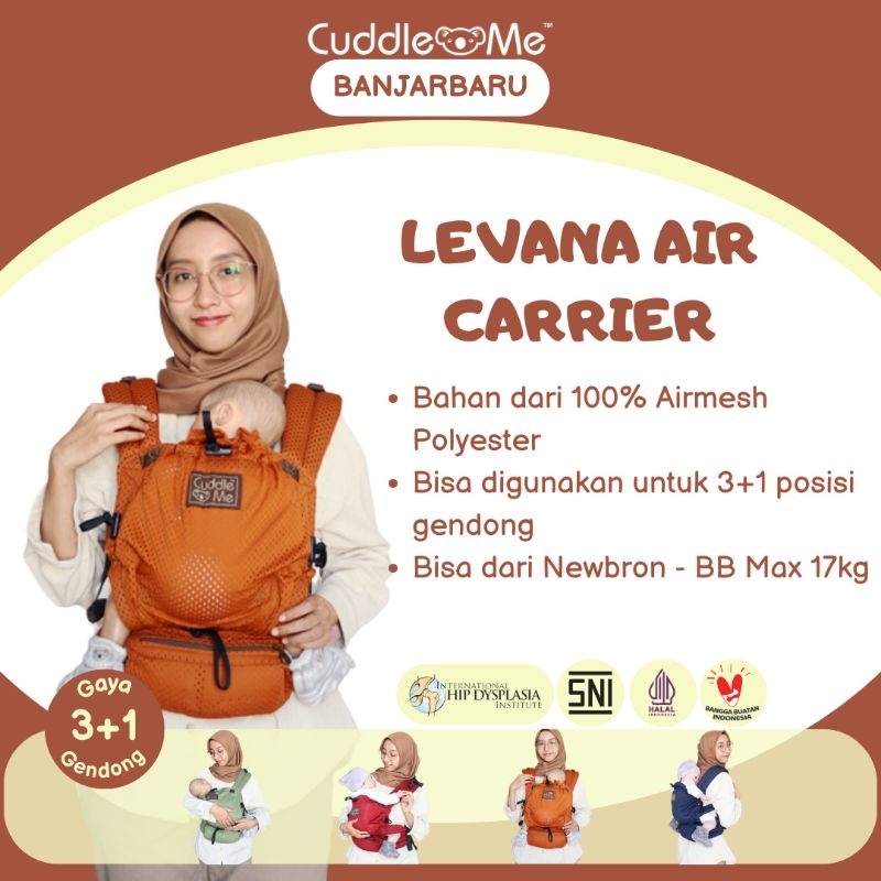 CuddleMe Levana Air Solid Gendongan Bayi SSC CuddleMe