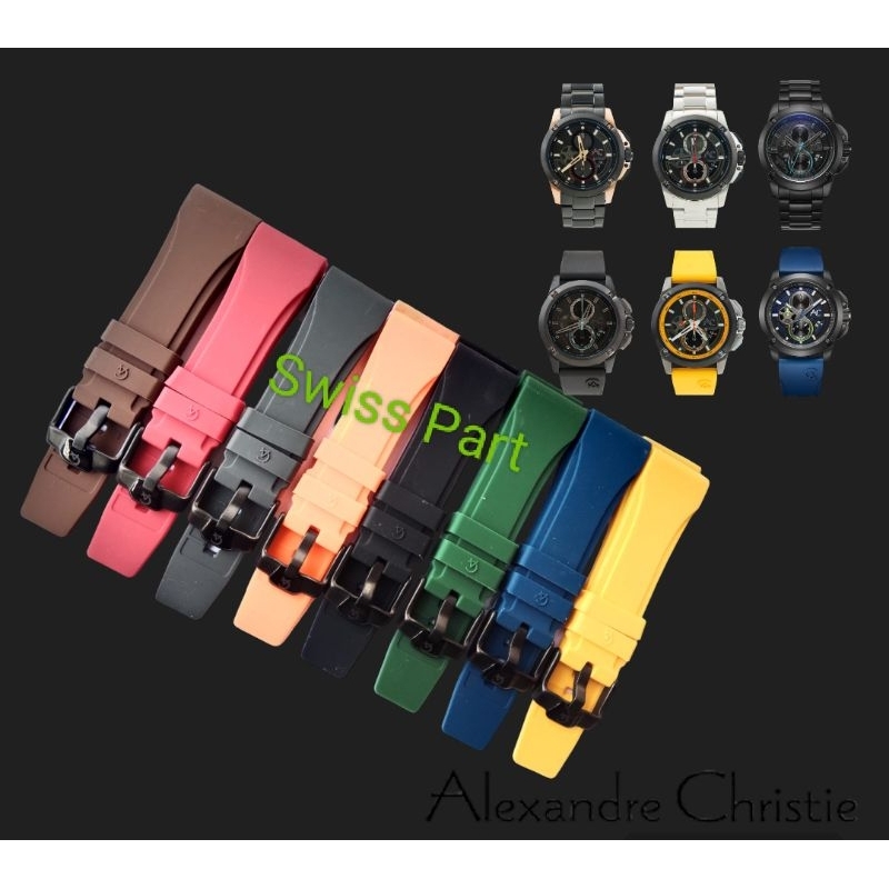 Jam Tangan Alexander Christie 9602 Strap Tali Baterai Mesin Jam Tangan AC 9602 Original