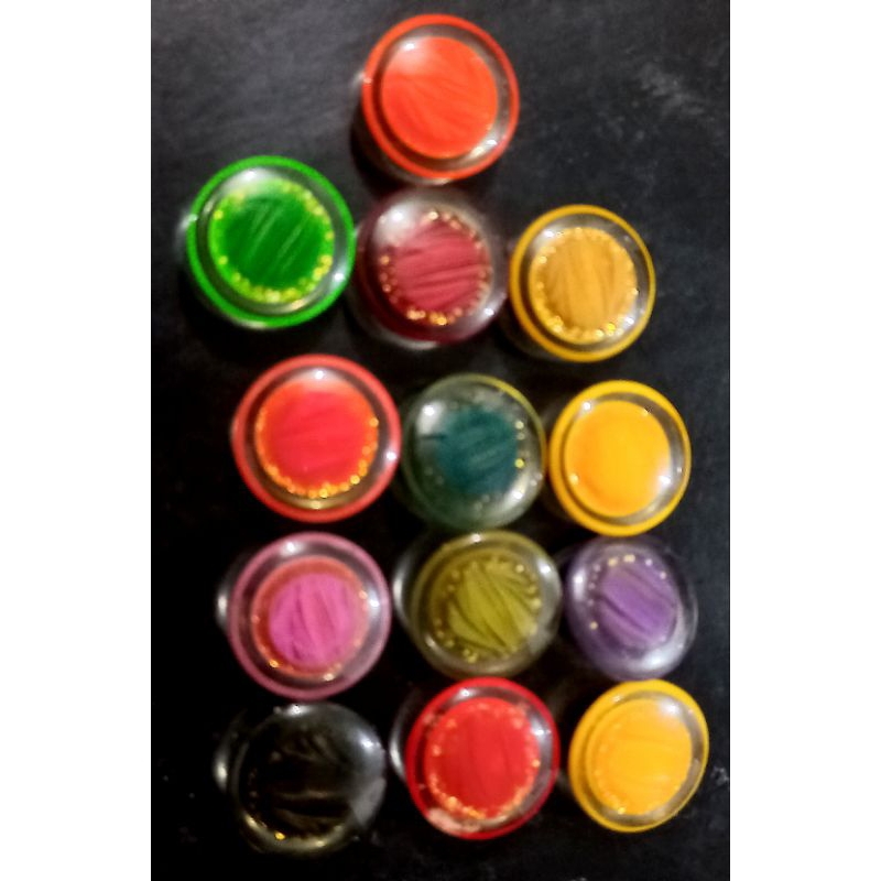 Kancing Jas Baju Wanita Hias Korea Style Serbuk Emas Import Super isi 12pcs